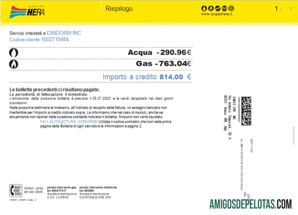 Projeto de lei de negócios de serviços públicos do Grupo Hera, SCR modelo